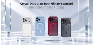 Ốp HODA Crystal Ultra Magsafe iPhone 18 Pro max / iPhone 17 Pro Max